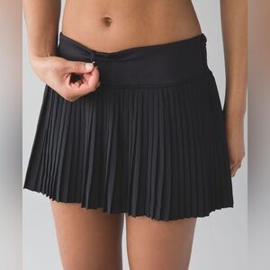 lululemon athletica Black Pleated Tennis Skirt